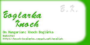 boglarka knoch business card